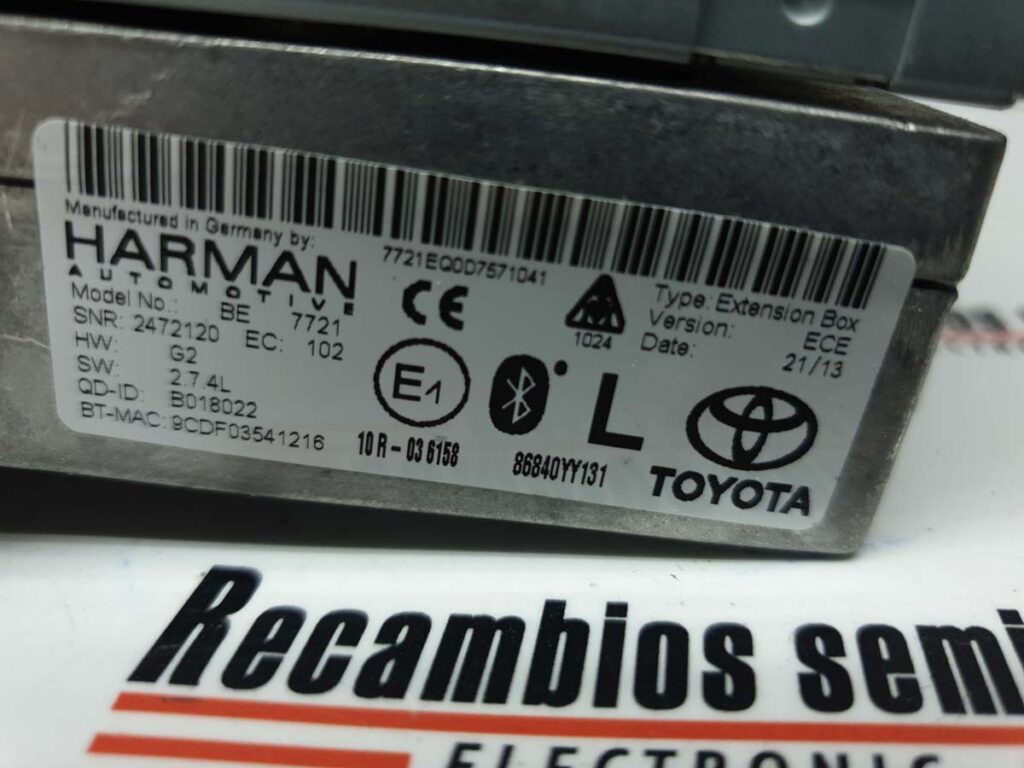 SISTEM AUDIO + Navigatie TOYOTA VERSO 86140-0F020 / 86140 0F020 / 861400F020 / CV-VS72F0AE / CV VS72F0AE / CVVS72F0AE / 86840YY13186140-0F020 / 86140 0F020 / 861400F020 / CV-VS72F0AE / CV VS72F0AE / CVVS72F0AE / 86840YY131