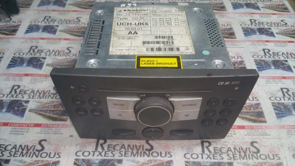 SISTEM AUDIO OPEL CORSA B 13113145AA / 764310431013113145AA / 7643104310