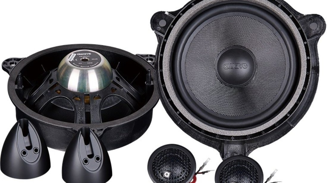 SISTEM BOXE COMPONENTE AUTO AWAVE AWN 650C 165MM 60W RMS DEDICAT RENAULT DACIA NISSAN SMART