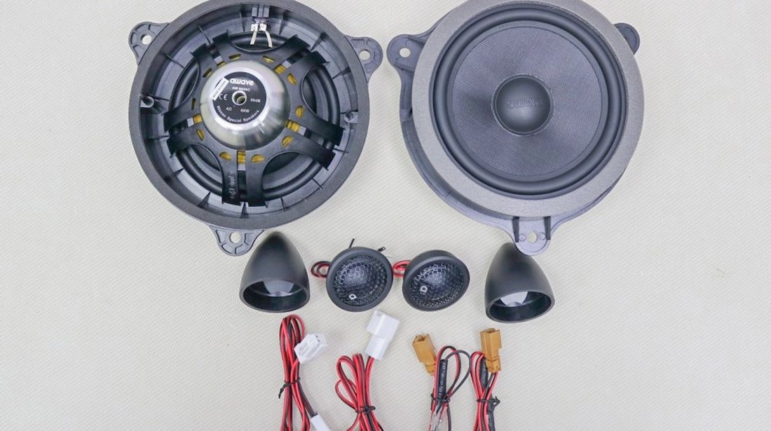 SISTEM BOXE COMPONENTE AUTO AWAVE AWN 650C 165MM 60W RMS DEDICAT RENAULT DACIA NISSAN SMART