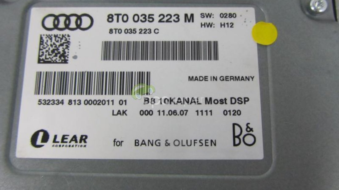 Sistem Complet Bang & Olufsen Audi A4 8K B8 MMi 2G