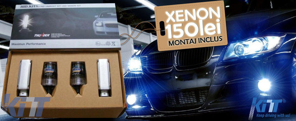 Sistem de iluminare xenon cu montaj si garantie incluse la 150 de lei!