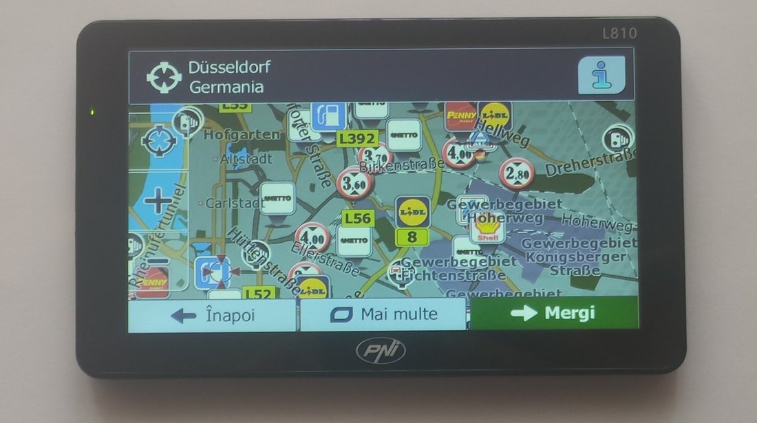 Sistem de navigatie GPS PNI L810 7 inch 8GB Harti Camioane si Autoturisme Rulote Autocare