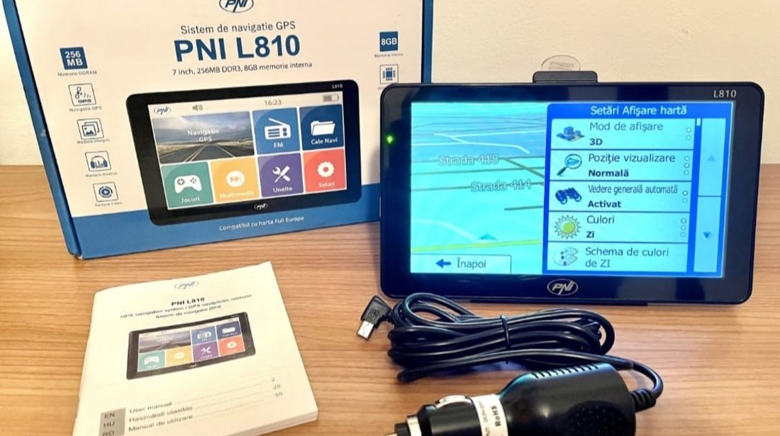 Sistem de navigatie GPS PNI L810 7 inch 8GB Harti Camioane si Autoturisme Rulote Autocare
