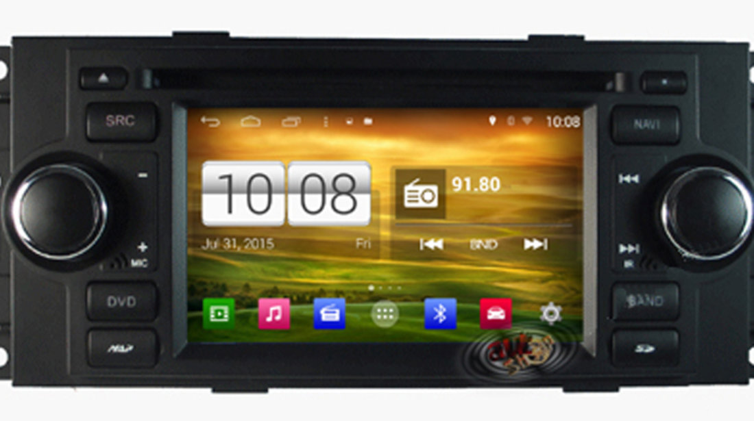 Sistem navigatie Chrysler / Dodge / Jeep cu Android, platforma S160 + camera marsarier