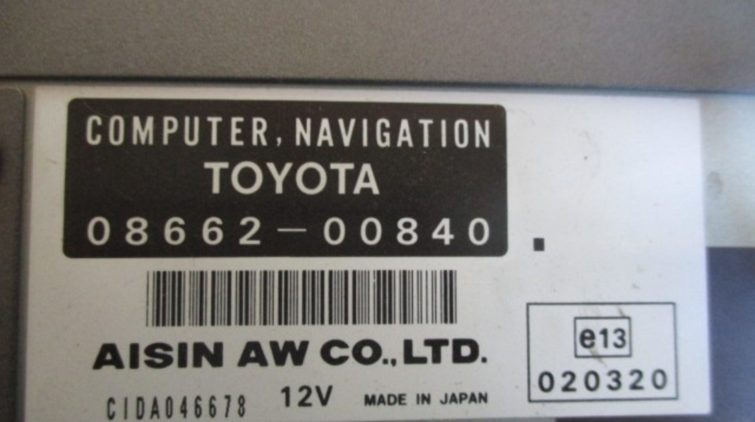 SISTEM NAVIGATIE COD 08662-00840 TOYOTA AVENSIS 2 FAB. 2003 - 2008 ⭐⭐⭐⭐⭐