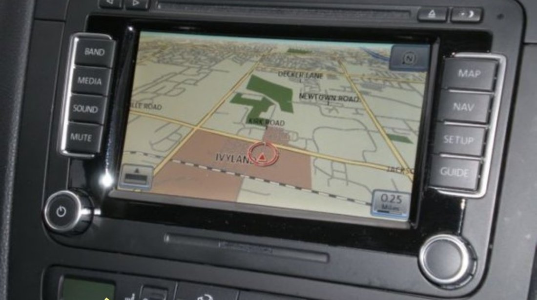 Sistem navigatie Skoda YETI Columbus RNS510 ORIGINAL cu touchscreen harata Romania la nivel de strada