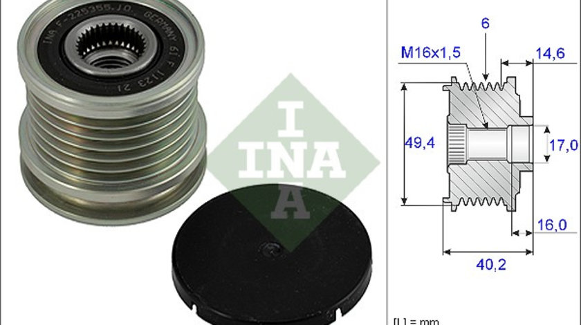 Sistem roata libera, generator (535000110 INA) FORD,SEAT,SKODA,VW