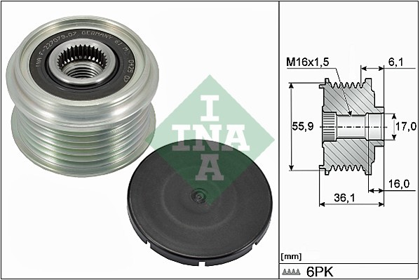 Sistem roata libera, generator (535002610 INA) VOLVO