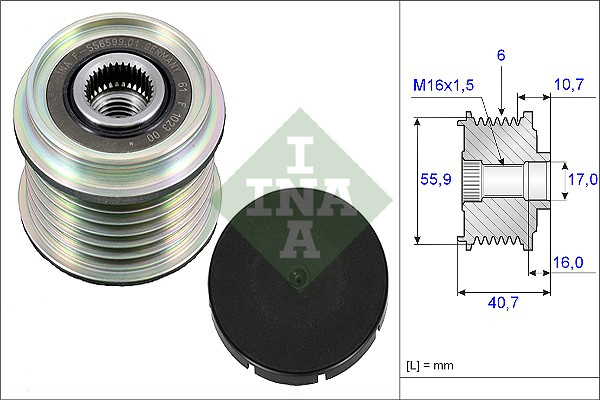 Sistem roata libera, generator (535002810 INA) MITSUBISHI,RENAULT,VOLVO
