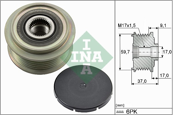 Sistem roata libera, generator (535003510 INA) MAZDA
