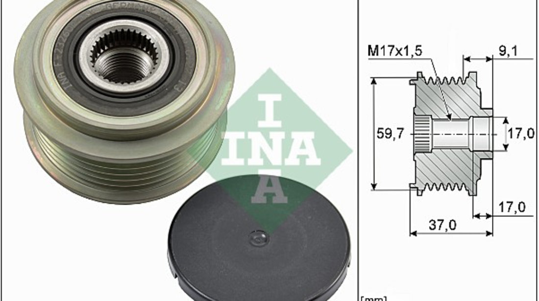 Sistem roata libera, generator (535003510 INA) MAZDA