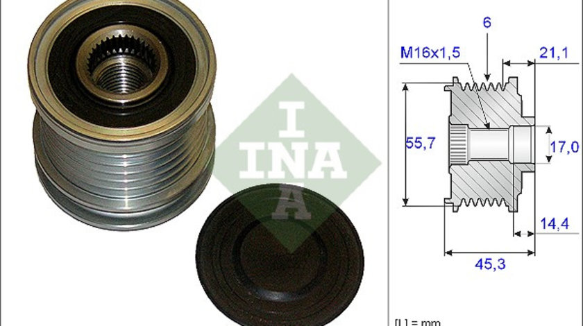 Sistem roata libera, generator (535003610 INA) AUDI