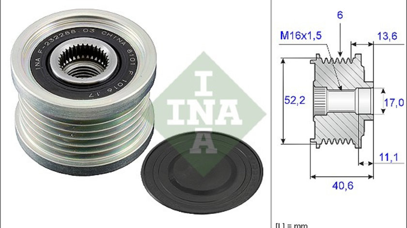 Sistem roata libera, generator (535004410 INA) NISSAN,NISSAN (DFAC),NISSAN (ZHENGZHOU),SUZUKI