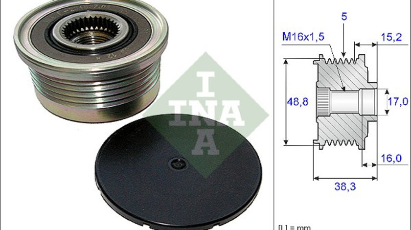 Sistem roata libera, generator (535004810 INA) DACIA,MITSUBISHI,NISSAN,OPEL,RENAULT,VAUXHALL,VOLVO