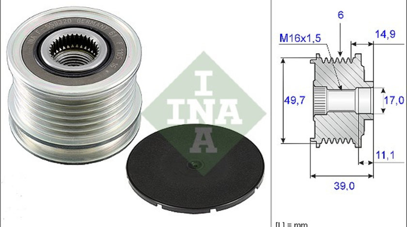 Sistem roata libera, generator (535005010 INA) CHEVROLET,CHRYSLER,FORCE,JEEP,MERCEDES-BENZ,MERCEDES-BENZ (FJDA)