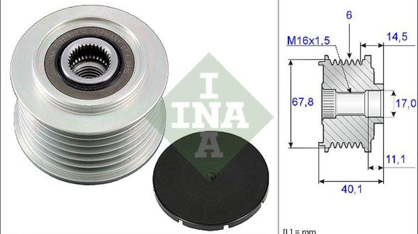 Sistem roata libera, generator (535005210 INA) VOLVO,VW