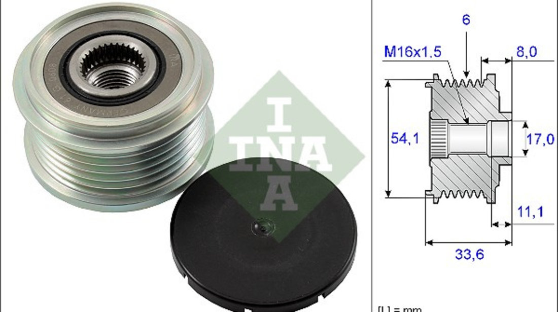 Sistem roata libera, generator (535005910 INA) Citroen,FIAT,FORD,LANCIA,LAND ROVER,MINI,PEUGEOT,VOLVO,ZHONGHUA(BRILLIANCE)