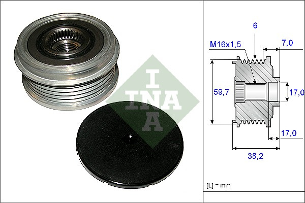 Sistem roata libera, generator (535006410 INA) FORD