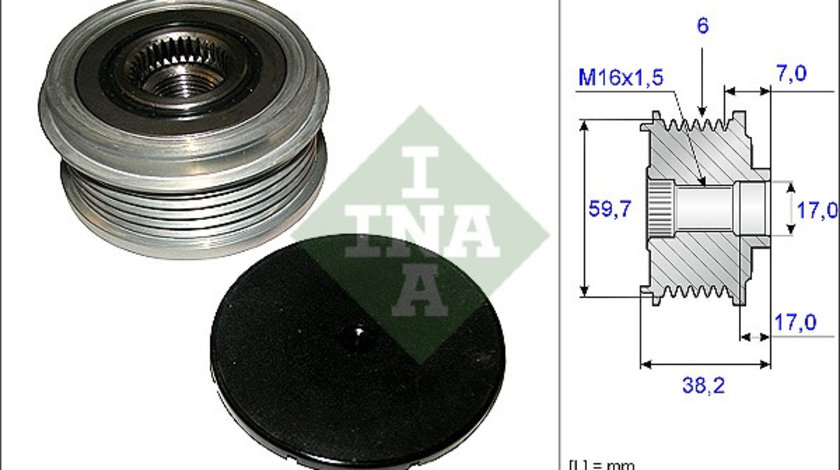 Sistem roata libera, generator (535006410 INA) FORD