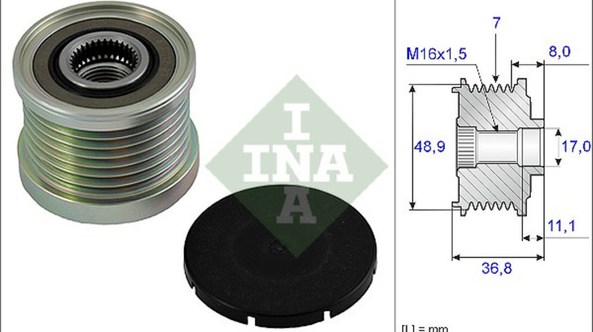 Sistem roata libera, generator (535008110 INA) DACIA,NISSAN,OPEL,RENAULT,SAMSUNG,SMART,VAUXHALL