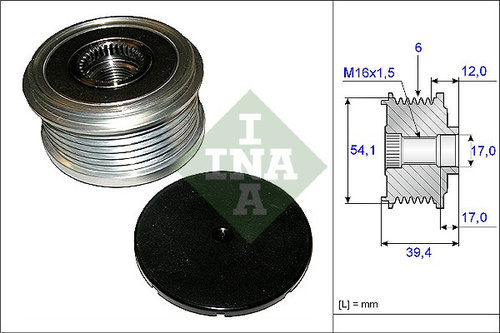 Sistem roata libera, generator (535009010 INA) FORD,FORD USA,MAZDA