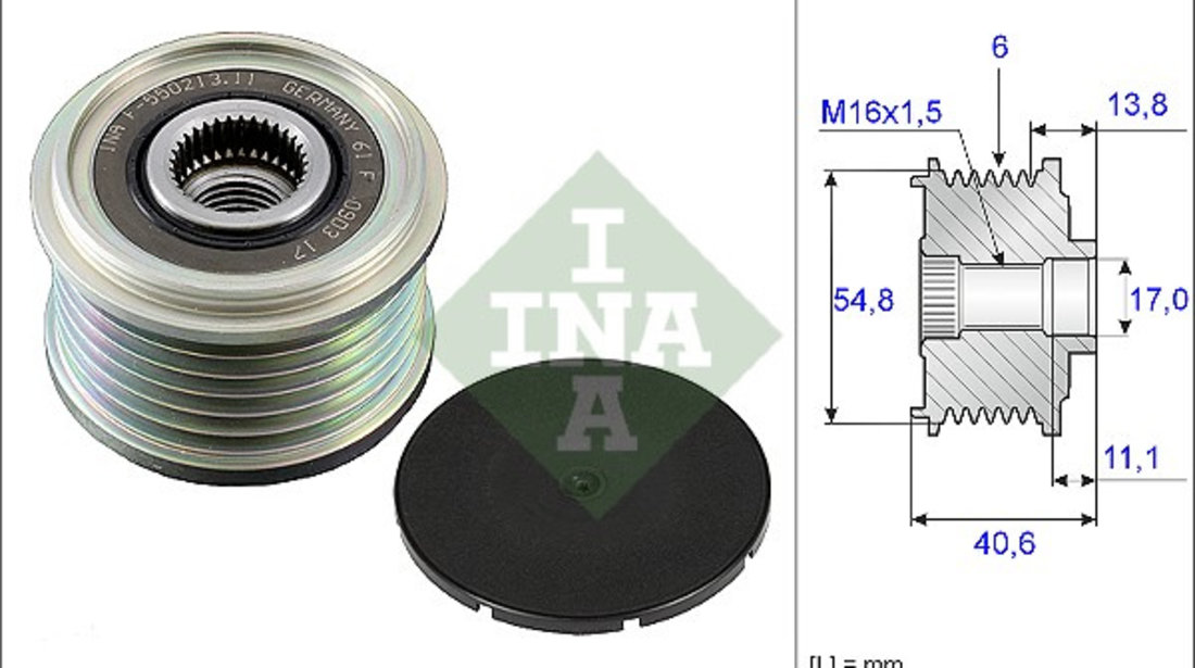 Sistem roata libera, generator (535010210 INA) DACIA,LADA,MAHINDRA RENAULT,NISSAN,RENAULT