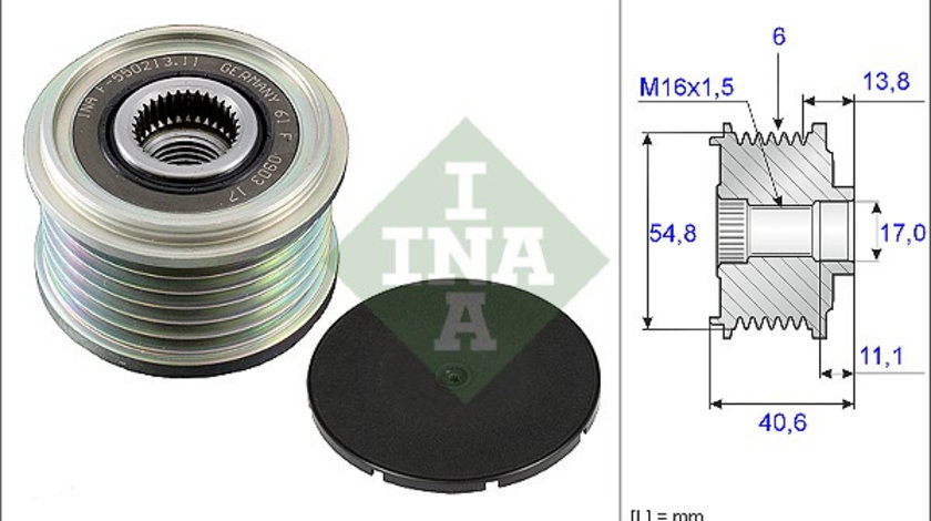 Sistem roata libera, generator (535010210 INA) DACIA,LADA,MAHINDRA RENAULT,NISSAN,RENAULT