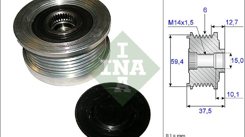 Sistem roata libera, generator (535011010 INA) HYUNDAI