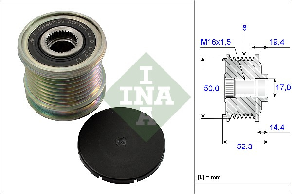 Sistem roata libera, generator (535011110 INA) MERCEDES-BENZ