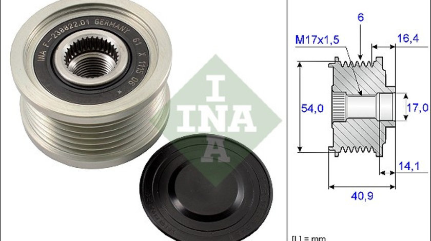 Sistem roata libera, generator (535011210 INA) ALFA ROMEO,FIAT,LANCIA,OPEL,SAAB,VAUXHALL