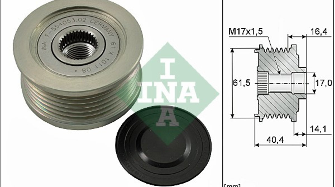 Sistem roata libera, generator (535011510 INA) ALFA ROMEO,CADILLAC,FIAT,LANCIA,OPEL,SAAB,SUZUKI,VAUXHALL