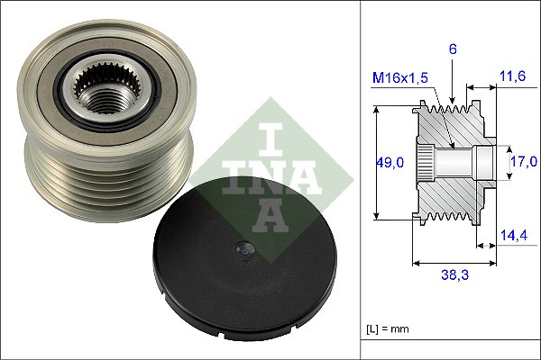 Sistem roata libera, generator (535012710 INA) BMW,BMW (BRILLIANCE)