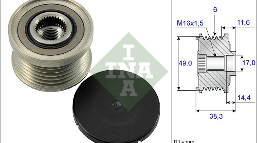 Sistem roata libera, generator (535012710 INA) BMW,BMW (BRILLIANCE)