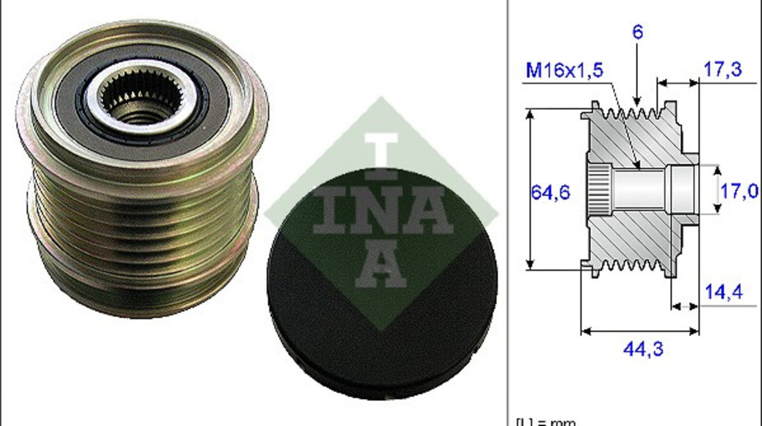 Sistem roata libera, generator (535013010 INA) AUDI,AUDI (FAW)