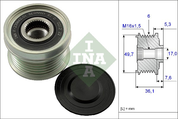 Sistem roata libera, generator (535013410 INA) MERCEDES-BENZ,SSANGYONG