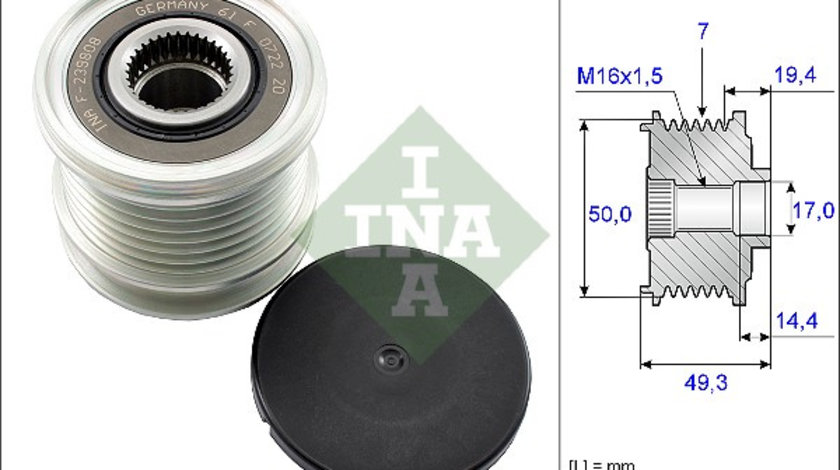 Sistem roata libera, generator (535014010 INA) CHRYSLER,DODGE,FREIGHTLINER,JEEP,MERCEDES-BENZ