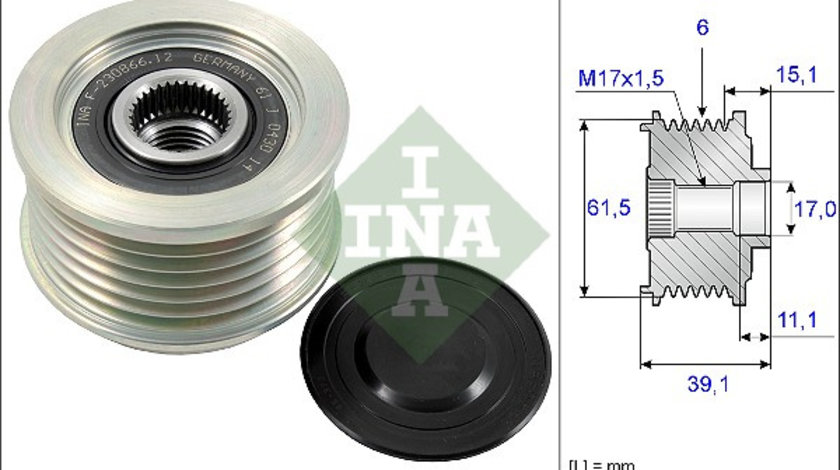 Sistem roata libera, generator (535014410 INA) FIAT,LANCIA