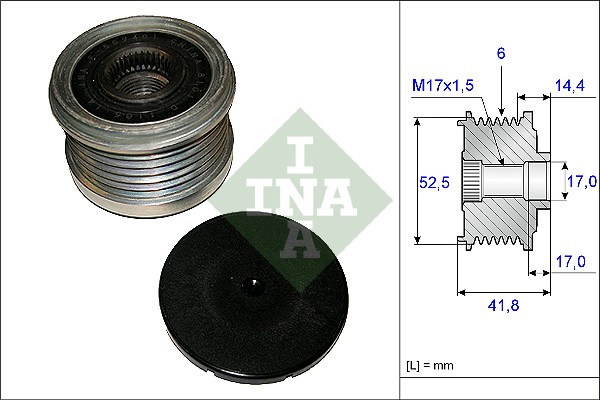 Sistem roata libera, generator (535014710 INA) NISSAN