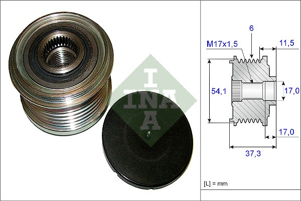 Sistem roata libera, generator (535014910 INA) Citroen,FIAT,LANCIA,PEUGEOT