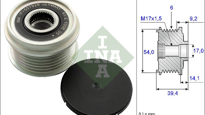 Sistem roata libera, generator (535015110 INA) ALFA ROMEO,CHRYSLER,Citroen,FIAT,LANCIA,OPEL,PEUGEOT,RENAULT,VAUXHALL