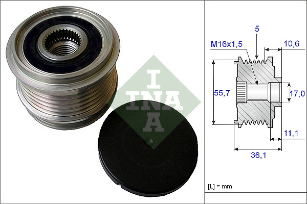 Sistem roata libera, generator (535016110 INA) FORD,VOLVO