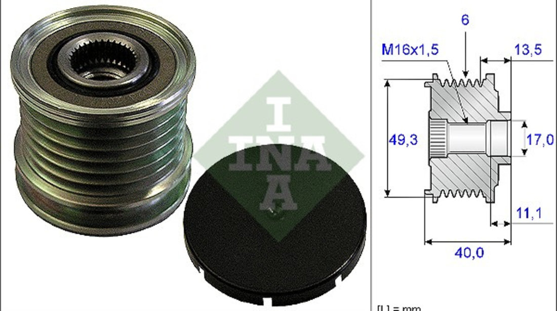 Sistem roata libera, generator (535016610 INA) Citroen,DS,DS (CAPSA),MINI,PEUGEOT