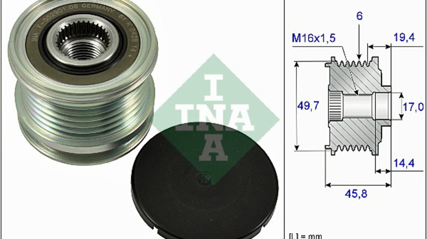 Sistem roata libera, generator (535016810 INA) HAFEI,JEEP,MERCEDES-BENZ,MERCEDES-BENZ (BBDC),MERCEDES-BENZ (FJDA)