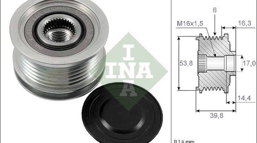 Sistem roata libera, generator (535017010 INA) Citroen,FORD,MITSUBISHI,PEUGEOT