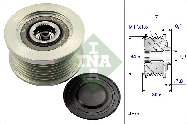 Sistem roata libera, generator (535017710 INA) NISSAN