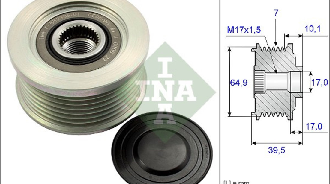 Sistem roata libera, generator (535017710 INA) NISSAN