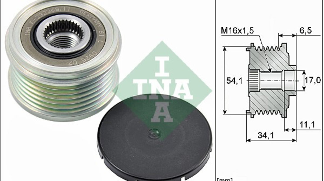 Sistem roata libera, generator (535017910 INA) Citroen,FIAT,LANCIA,PEUGEOT,SUZUKI