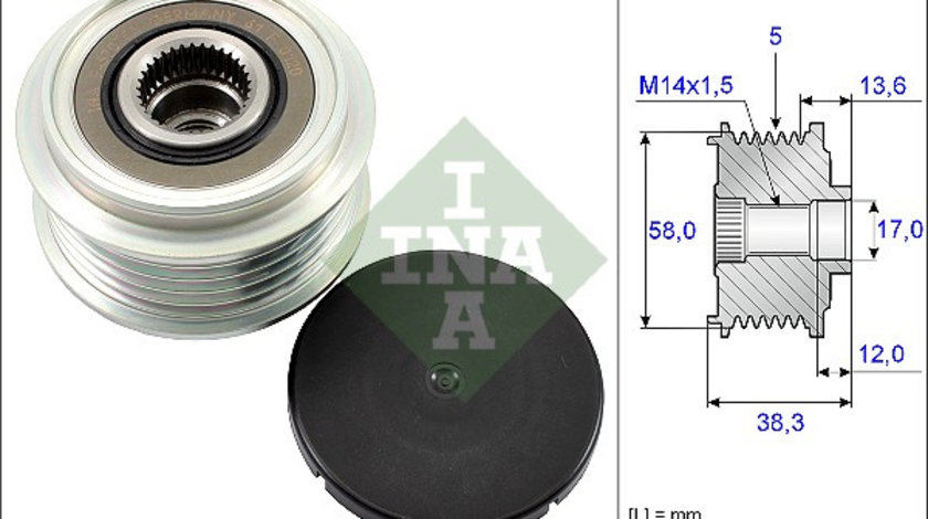 Sistem roata libera, generator (535018410 INA) TOYOTA