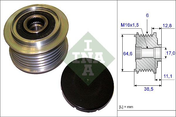 Sistem roata libera, generator (535020110 INA) AUDI,AUDI (FAW)